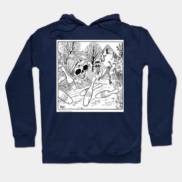 Backyard Bowling Hoodie by drawmanley